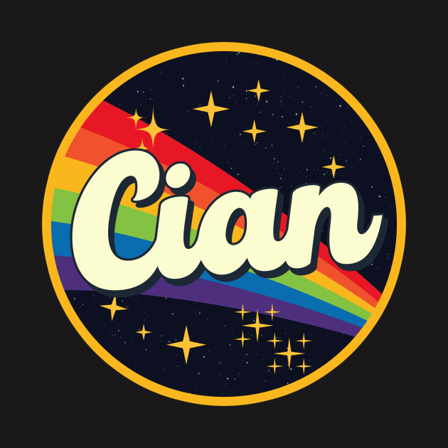 Cian // Rainbow In Space Vintage Style by LMW Art