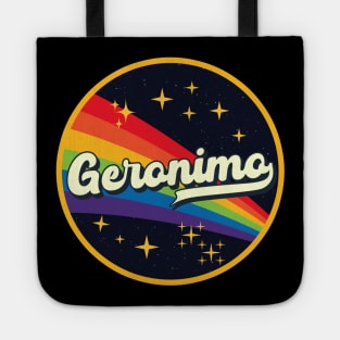 Geronimo // Rainbow In Space Vintage Style Tote