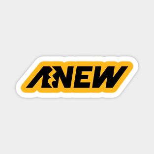 Anew - Black Text Magnet