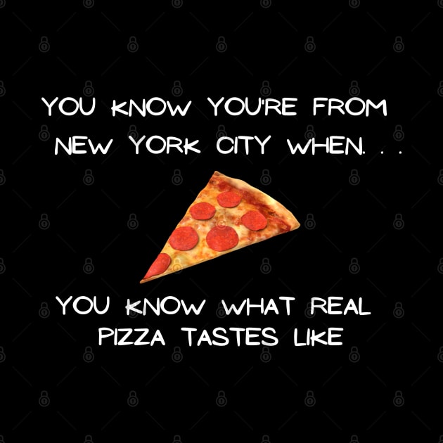 NYC Pizza 2 (Dark Colors) by Proud Town Tees