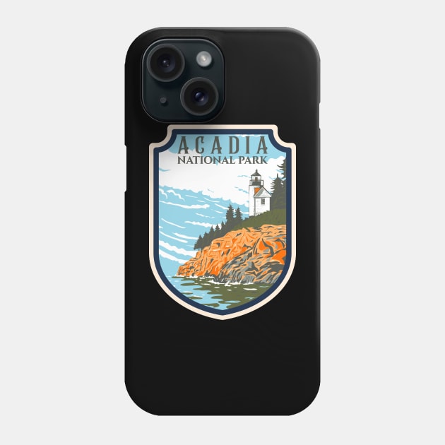 Acadia National Park Emblem Phone Case by CardboardCotton