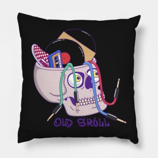 Old Skull Pillow