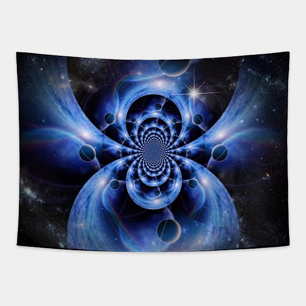 Space Fractal Tapestry by rolffimages