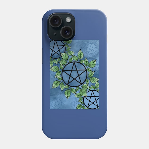 Blue Skies Pentagram Phone Case by stickypixie