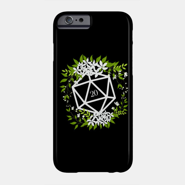 Floral D20 Dice for Plant Lovers