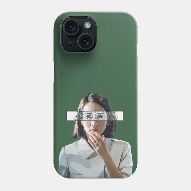 Appalled Face (Parasite) (With Eyes, no Title) Phone Case by SpareFilm