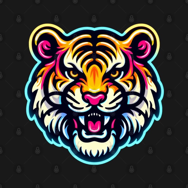 Neon tiger by Dannysdesigns80 