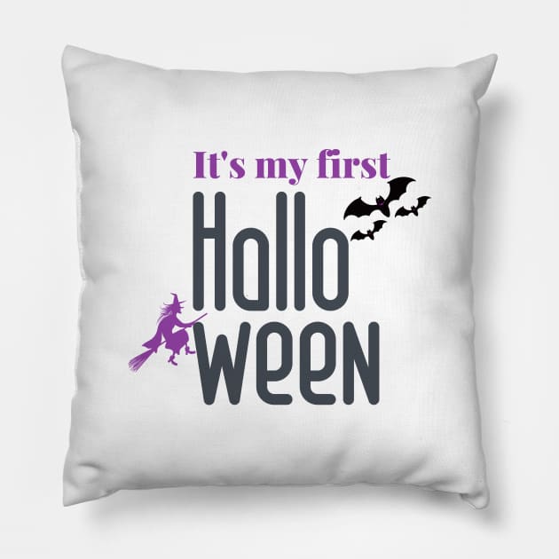 It's my first halloween Pillow by Mplanet