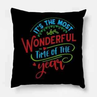 IT'S MOST WONDERFUL TIME OF THYEAR - MERRY CHRISTMAS 2021 Pillow