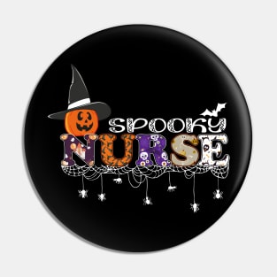 Halloween Spooky Nurse Pin