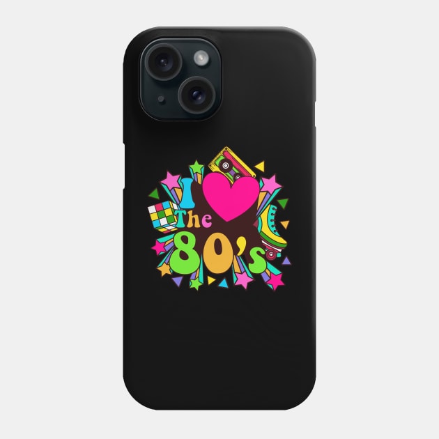 I love the 80s retro graphic nostalgic rad gift Phone Case by BadDesignCo