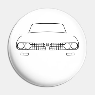 Triumph Dolomite Sprint outline graphic (black) Pin