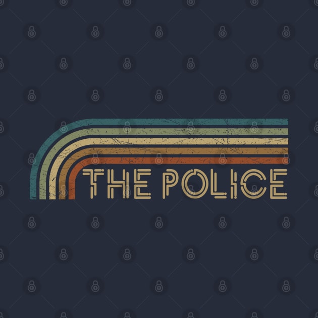 The Police Retro Stripes by paintallday