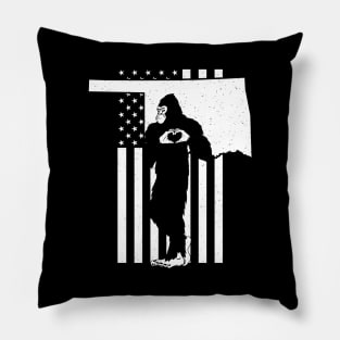 Oklahoma Bigfoot Pillow