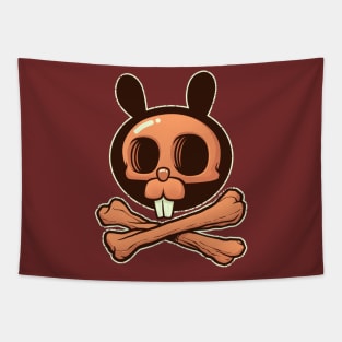 The Bunny of Death - Skull and Bones (and Teeth) Tapestry