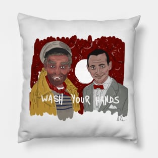 Captain Carl & Pee-Wee: Wash Your Hands Pillow