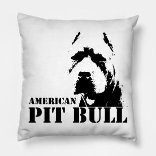 american pit bull Pillow