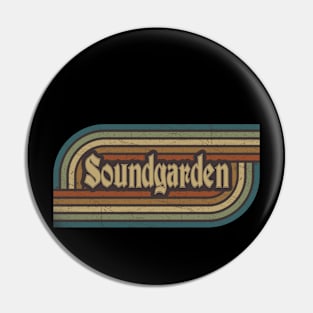 Soundgarden Vintage Stripes Pin