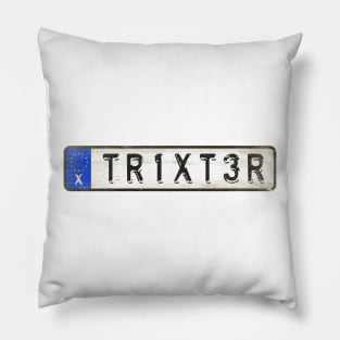 Trixter - License Plate Pillow