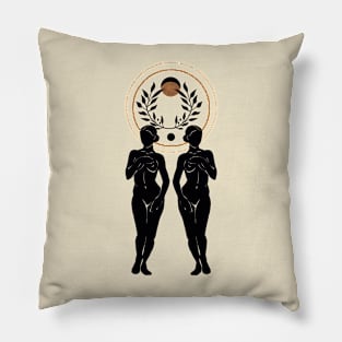 Astro Celestial Two Stand Up Feminine Pillow