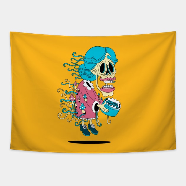 Zombie Granny Tapestry by Copenhagen Poster