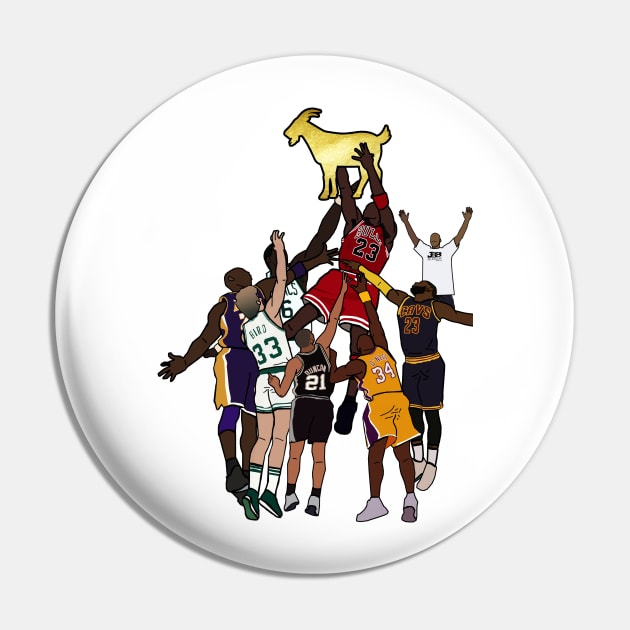 Michael Jordan Is The GOAT - NBA Chicago Bulls Pin by xavierjfong