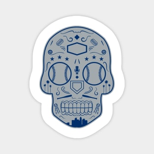 Los Angeles Baseball Sugar Skull Magnet