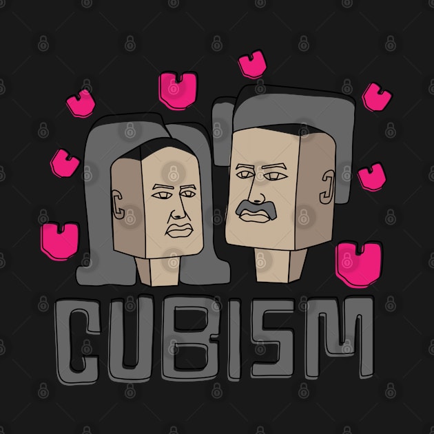 Cubism Art Lovers Faces by RJ-Creative Art