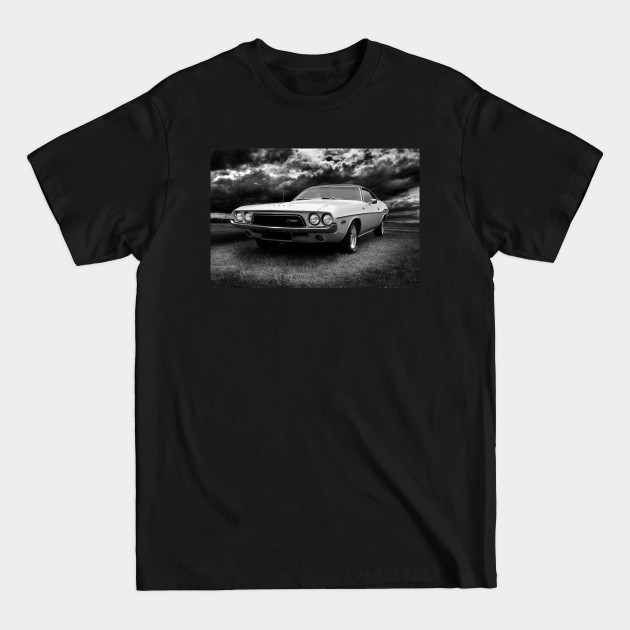 Discover 1972 dodge challenger, black and white - Vehicle - T-Shirt