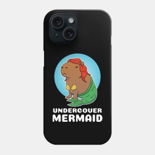 Undercover Mermaid Capybara Costume Phone Case