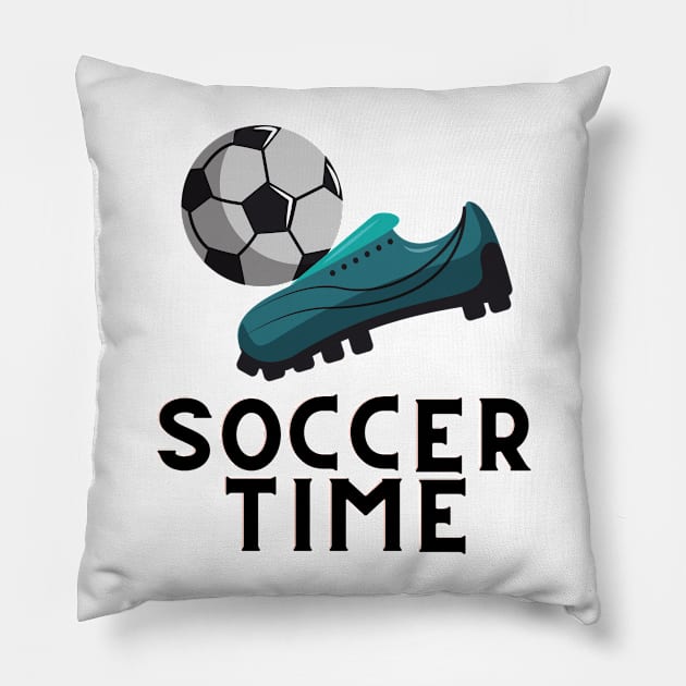 fifa World Cup 2022 Soccer Time Pillow by OverNinthCloud