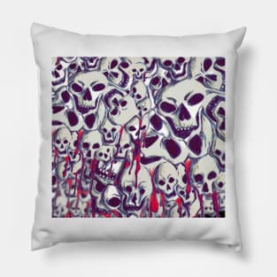 Bleeding skulls Pillow