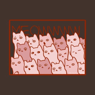 A bunch of cats in frame by Sunnie Meowtlu T-Shirt