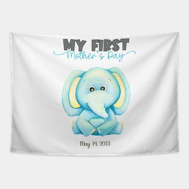 Mother's Day, Baby's First Mother's Day Tapestry by CreoTibi