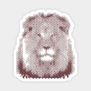 Kumiko Lion Animal Portrait Magnet