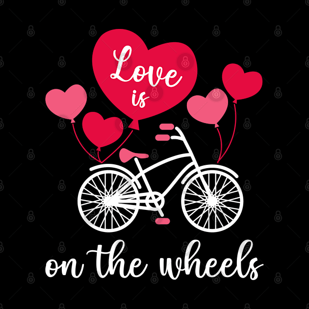 Cycling Love, Cyclist Valentine's day Gift Idea by AS Shirts