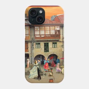 Dancing in the Plaza da Leña (Pontevedra) Phone Case