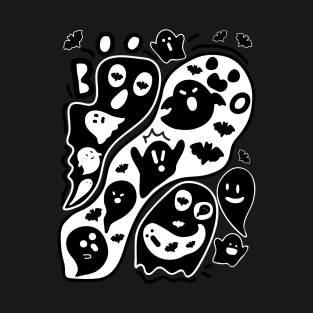 Halloween boo ghost doodle T-Shirt