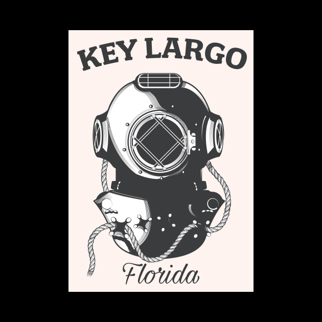 Key Largo Florida Diving poster by nickemporium1