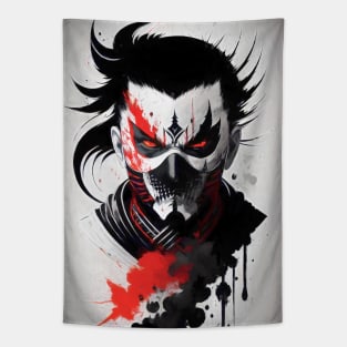 Japan Ink Style Ninja Tapestry