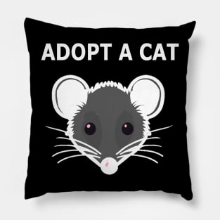 adopt a cat Pillow