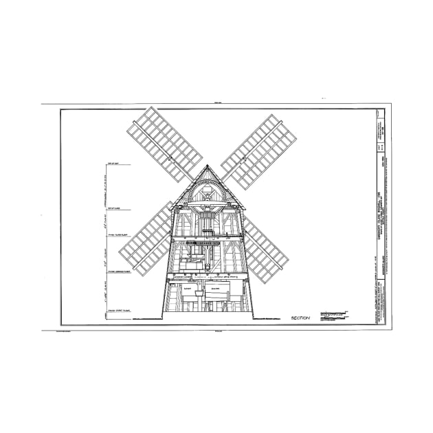 Windmill Drawing by JonHerrera