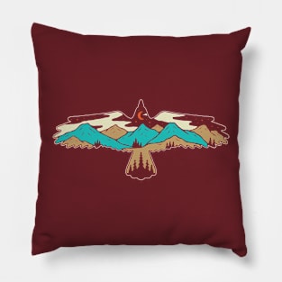 Mountain Bird Pillow