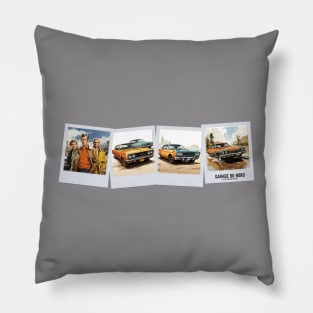 Vintage muscle cars Pillow