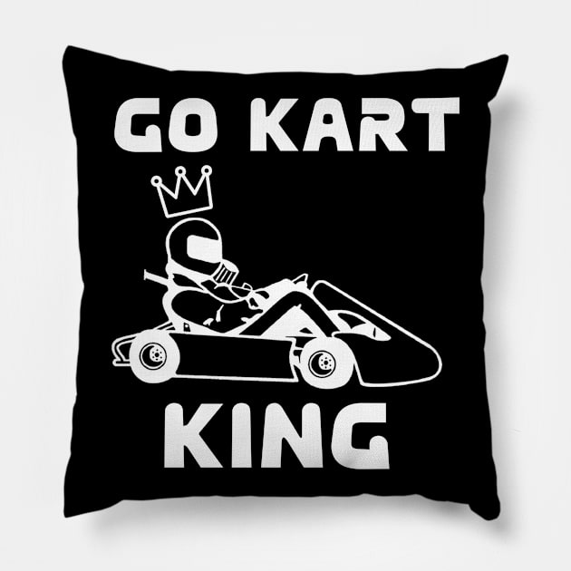 Go Kart King Pillow by FlashDesigns01