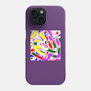 Purple, yellow and green Phone Case