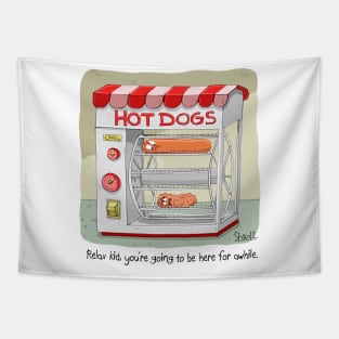 Old Hot Dog Tapestry