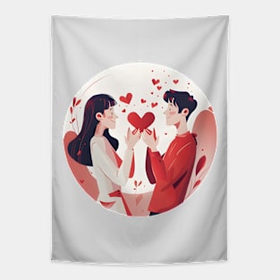 Discover True Romance: Art, Creativity and Connections for Valentine's Day and Lovers' Day Tapestry