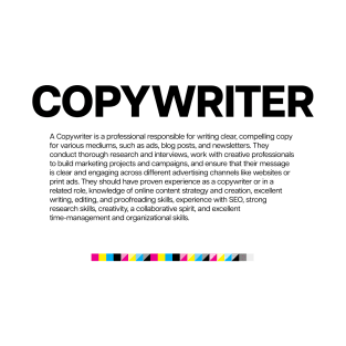 Creative Dept. Copywriter T-Shirt