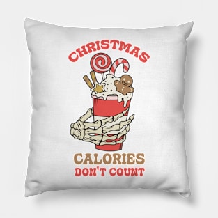 christmas calories don't count Pillow